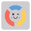 Diagramme Circulaire Emoji Diagramme Circulaire Emoticone Icône