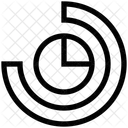 Diagramme Circulaire Tranche Cercle Icône