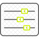 Dials Horizontal Options Icon