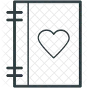 일기 하트 사인 아이콘
