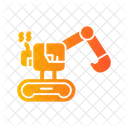 Digger Caterpillar Construction Icon