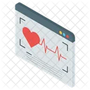 Digital Checkup Ecg Machine Ecg Monitor Icon