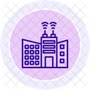 Digital City Line Icon Icon