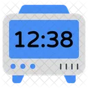 Digital Clock Timepiece Timekeeping Device 아이콘