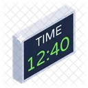 Digital Clock Electronic Timepiece Digital Time アイコン