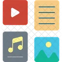 Digital Content Icon Icon