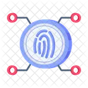 Digital Fingerprint  Icon