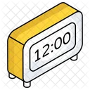 Digital Clock Timepiece Timekeeping Device Icon