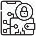 디지털 지갑 잠금  아이콘