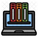 Digitale Bibliothek Online Bildung E Learning Symbol