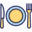 Knife Plate Fork Icon