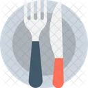 Dining Knife Plate Icon