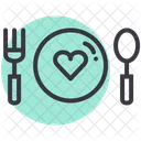 Dinner Love Valentines Icon