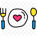 Dinner Love Valentines Icon