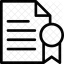 Zertifikat Diplom Urkunde Symbol