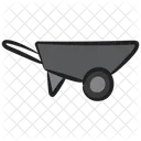 Wheelbarrow Push Trolley Mulch Icon