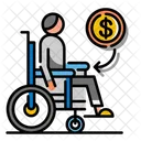 Disablement Benefit Insurance Accident Compensation Icon