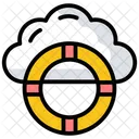 Cloud Based Protection Cloud Computing Cloud Security Concept Icon