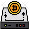 Disco Duro Bitcoins Icono