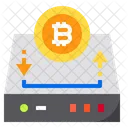 Disco Duro Bitcoins Icono