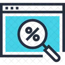 Discount Find Magnifier Icon