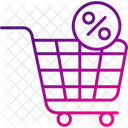 Discount Shopping Cart Icon