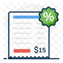 Discount Bill  Icon