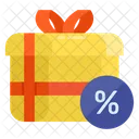 Discount Gift Wrapped Gift Discount Present Icon