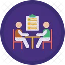 Discuss Business Meeting Meeting Icon