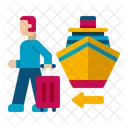 Disembarkation Ship Travel Ship Icon