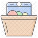 Dishwasher Awesome Lineal Color Icon アイコン