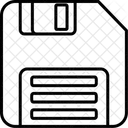 디스켓 멀티미디어 저장 아이콘