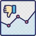 Dislike Position Bad Rating Analytics Icon