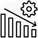 Disminuir La Productividad Perdidas Comerciales Analisis De Datos Icono