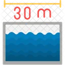 Distance Swimming Championship Length Icon