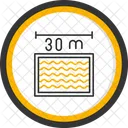 Distance Swimming Championship Length Icon