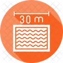 Distance Swimming Championship Length Icon