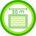 Distance Swimming Championship Length Icon