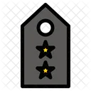 Distintivo Militar Tres Estrelas Classificacao Ícone