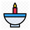 Diwali Diva Candle Icon