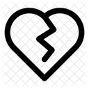 Divorce Love And Romance Broken Heart Icon