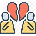 Divorce Breakup Couple Icon