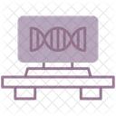 DNA 鎖、遺伝学、らせん アイコン