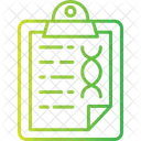 DNA 테스트 테스트 보고서 연구 아이콘