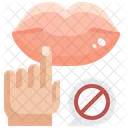 Do Not Touch Mouth  Icon