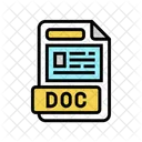 Doc File Format Icon