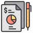 Doccument Report Graph Icon