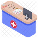 Doctor Desk Doctor Office Doctor Workstation Icon