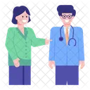 Doctor with Assistant  Icon