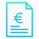 Document Document Commercial Accord Euro Icône